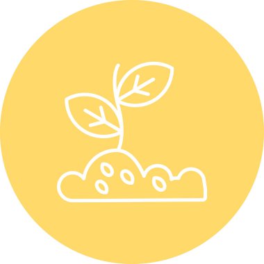 Bitkinin vektör illüstrasyonu