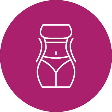 Benzersiz mayo vektör çizgisi simgesi