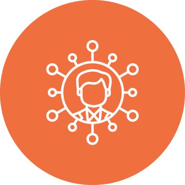 Man avatar vektör illüstrasyonu