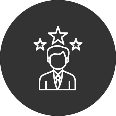 İş insanları simgesinin vektör illüstrasyonu