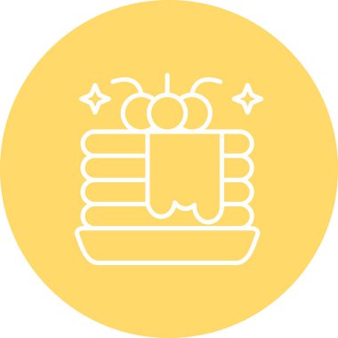 Bir karikatür yemeğinin vektör çizimi