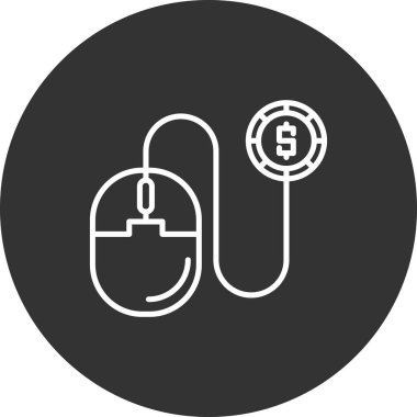 Para simgesinin vektör illüstrasyonu