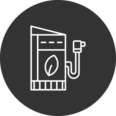 benzinlik ikonu vektör illüstrasyonu