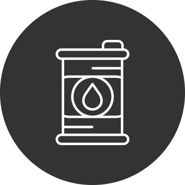 Gaz simgesinin vektör illüstrasyonu