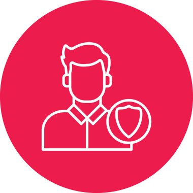 Kırmızı kalbin vektör çizimi