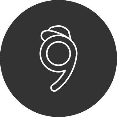 Modern b 'nin vektör illüstrasyonu eksik simgesi