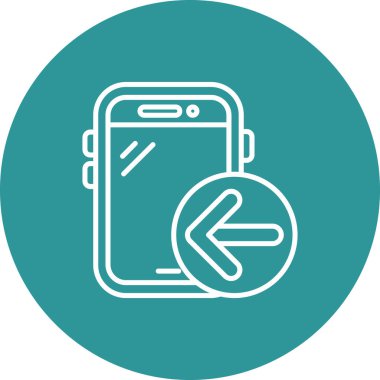 vektör mobil illüstrasyon simgesi