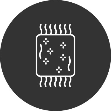 İşlemci simgesi, vektör illüstrasyonu