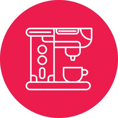 kahve makinesi simgesini, vektör çizim