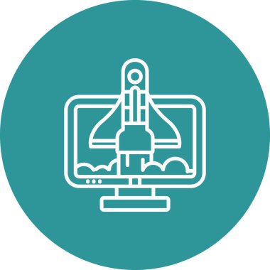 Modern eğitim ikonunun vektör illüstrasyonu