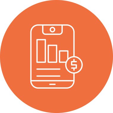 İş ve finans simgesinin vektör illüstrasyonu