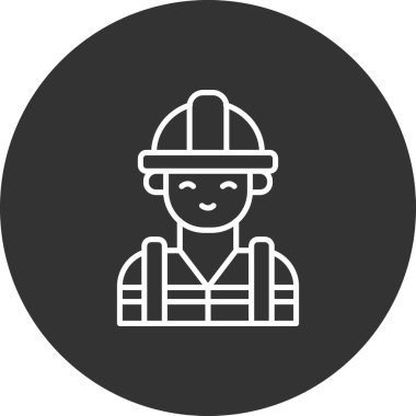 İtfaiyeci vektör ikonu tasarımı illüstrasyonu