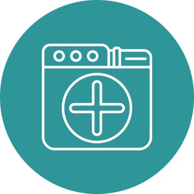 çamaşır makinesi simgesi. vektör illüstrasyonu