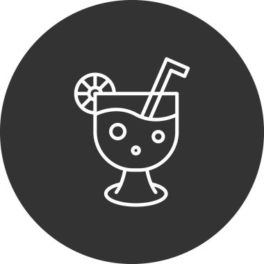 Meyve suyu ikonu vektör çizimi tasarımı