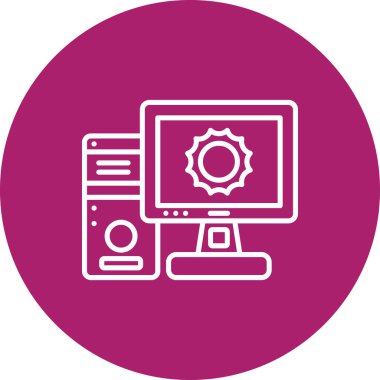 vitesli dizüstü bilgisayar ve ekran simgesi