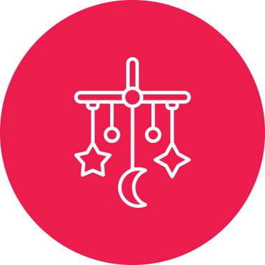 Noel balosu ikonu. vektör illüstrasyonu