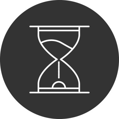 Kum saati. Web simgesi basit tasarım.