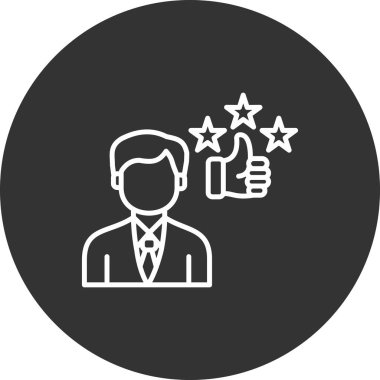 customer review icon. simple design