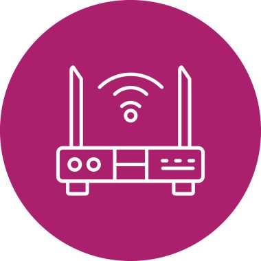 router vektör simgesi modern basit illüstrasyon