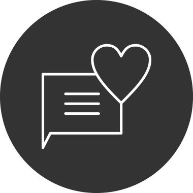 Kalp simgesinin vektör illüstrasyonu