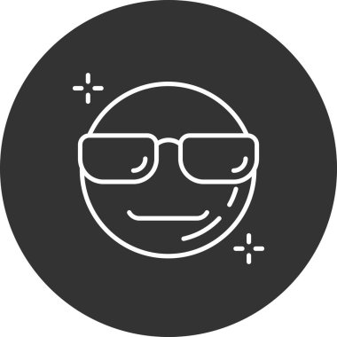 Moda tasarımı izole edilmiş arkaplanda gülümseme simgesi