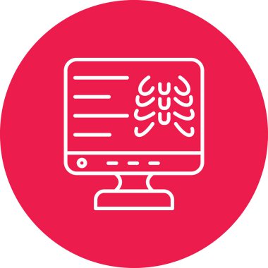 Soyut arkaplanda bilgisayar simgesi vektörü