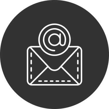 E-posta simgesi. E-posta vektör simgesi web için basit çizimi