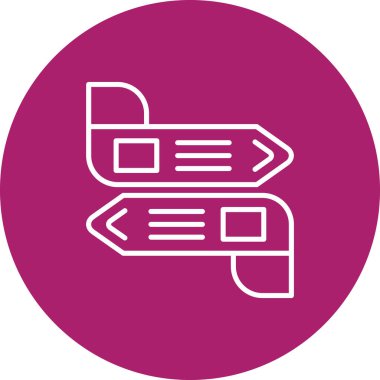 yön ikonu vektör illüstrasyonu