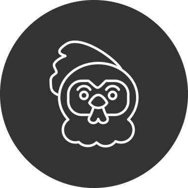 Baykuş simgesi vektör illüstrasyonu