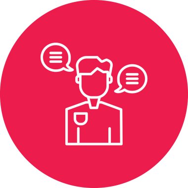 vector illustration of a man with a headset