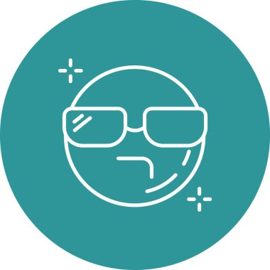 Sakallı ve maskeli bir adamın vektör çizimi