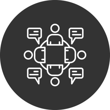 ağ bağlantı çizgisi vektör simgesi