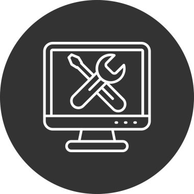 Simge vektör illüstrasyonunu onar