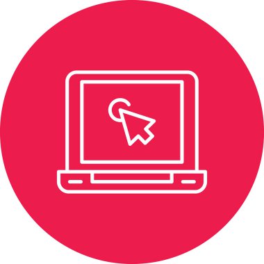 Bilgisayar simgesinin vektör illüstrasyonu