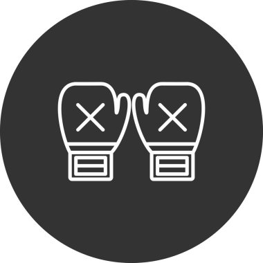 Boks eldivenleri simge vektör çizim