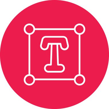 Kırmızı kurdele simgesinin vektör çizimi