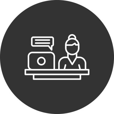 bilgisayar simgesi vektör illüstrasyonu