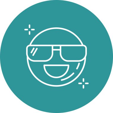 vektör emoji simgesi çizimi