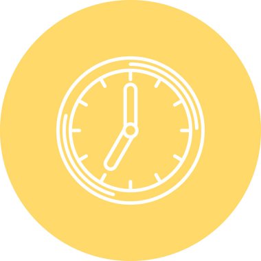 Saat simgesinin vektör illüstrasyonu