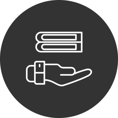 Bir simgenin vektör illüstrasyonu