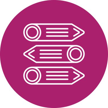 Yön. Web simgesi basit illüstrasyon