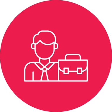 İş simgesinin vektör illüstrasyonu