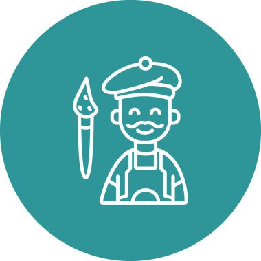 Şapkalı bir adamın vektör çizimi