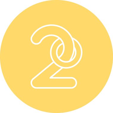 Tek izole edilmiş simgenin vektör illüstrasyonu