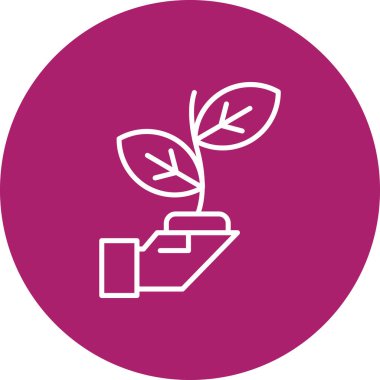 Bitki simgesinin vektör çizimi, güzel bitki, bitki çizimi