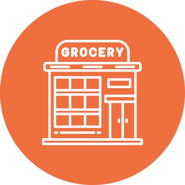 Dükkan. Web simgesi basit illüstrasyon