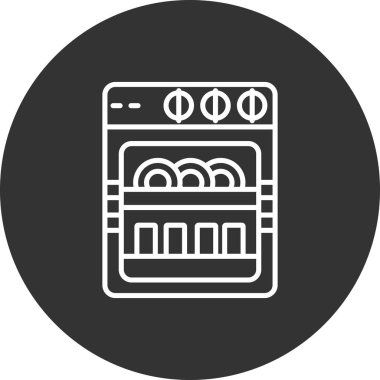 Fırın. Web simgesi basit illüstrasyon