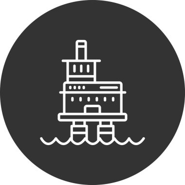 Modern b 'nin vektör çizimi gemi simgesinden yoksun