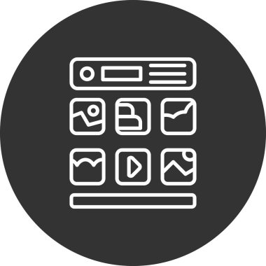 Web sitesi tasarım vektörü simgesi