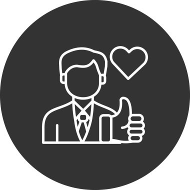 İş adamı simgesi vektör illüstrasyonu